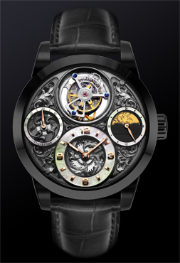 Starlit Legend Series – Imperial Tourbillon Watch (Black) - 4894379111186